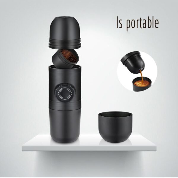 دستگاه مینی اسپرسوساز دستی Mini Portable Coffee Machine Pressure Espresso