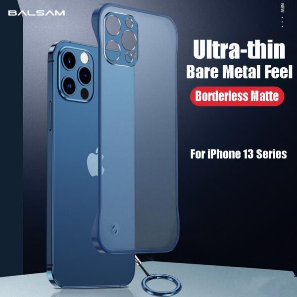 کاور فریم لاکچری ایفون مات Rimless Case iPhone 13 12 11