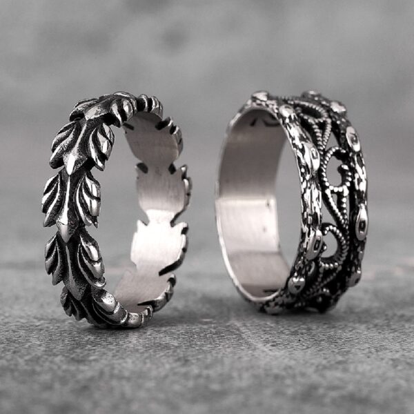 انگشتر ست زیتون استیل Lucky Olive Rings