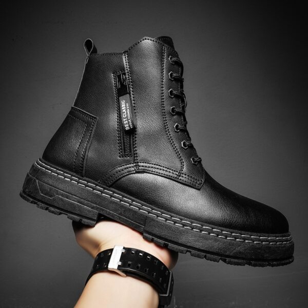 نیم‌ بوت چرم فاندورو مارتین Winter Boots Thick Sole FANDUORUO