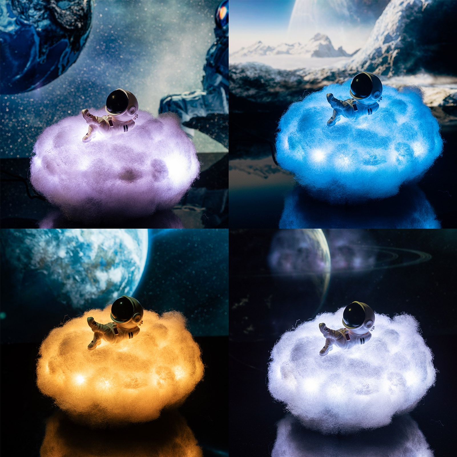 لامپ دکوری ال ای دی آسترونات LED Colorful Clouds Astronaut Lamp 2 لامپ دکوری ال ای دی آسترونات LED Colorful Clouds Astronaut Lamp - Image 2