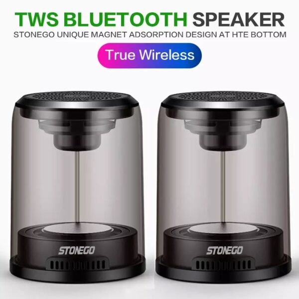 اسپیکر بلوتوثی دوقلو مگنتی STONEGO True Wireless Speakers