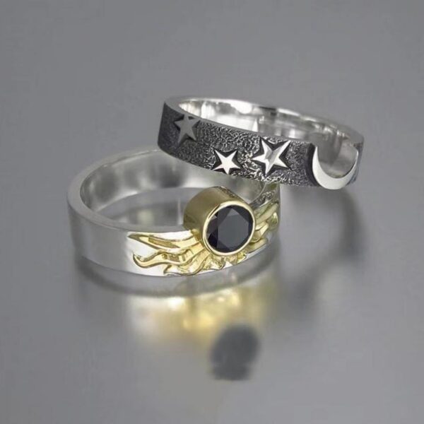 انگشتر ست پازل ماه و خورشید