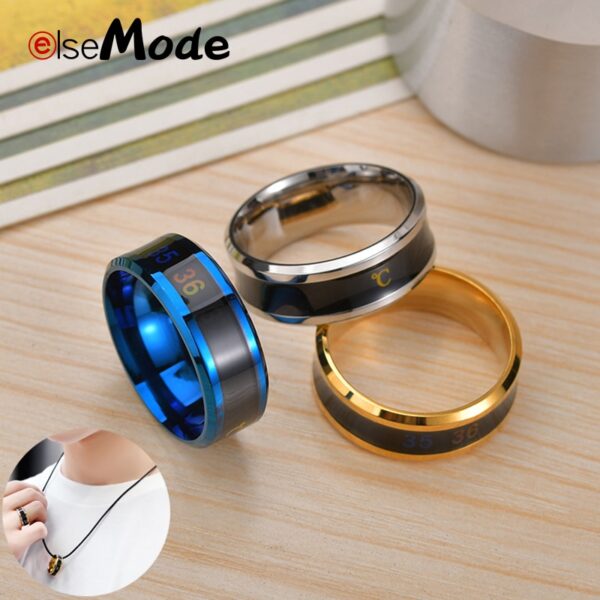 انگشتر تیتانیوم دماسنج