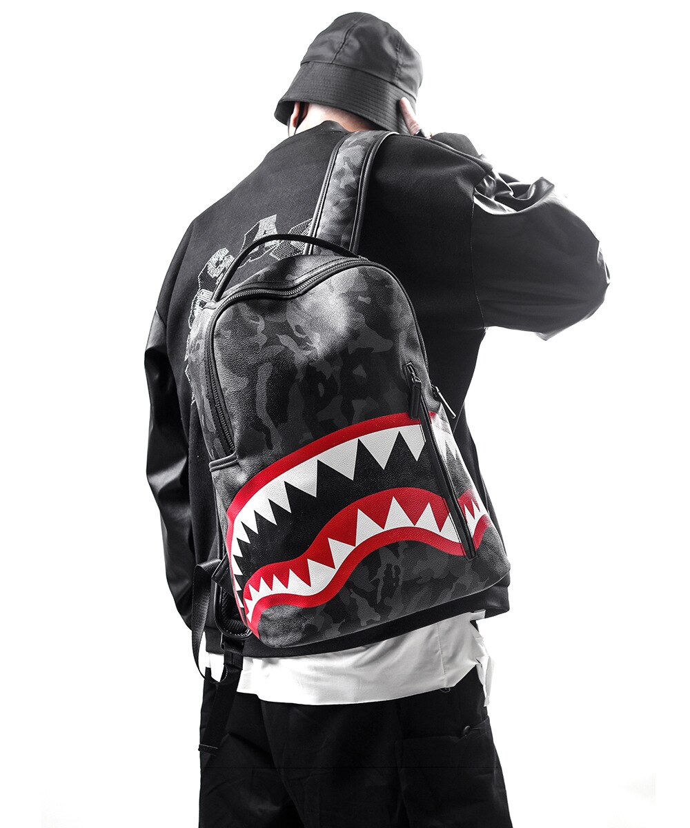 کوله پشتی بیپ شارک چرمی 6 کوله پشتی بیپ شارک چرمی - 6