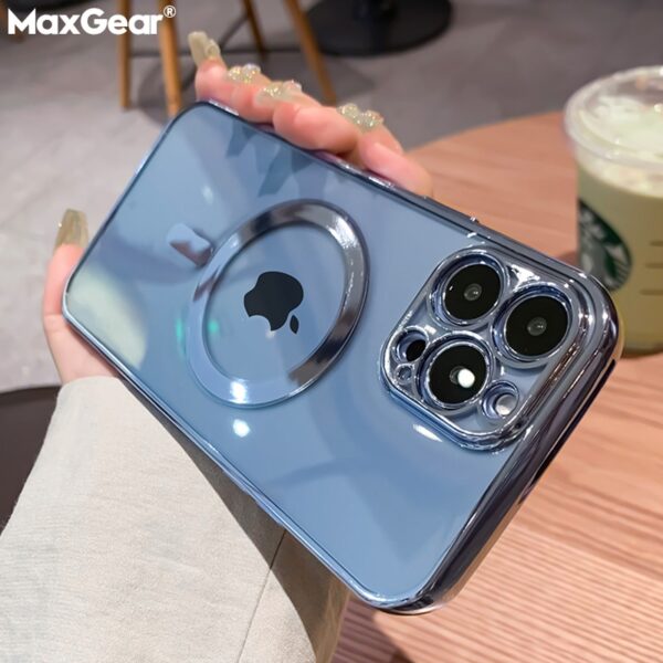 قاب لاکچری شفاف مگنتی آیفون