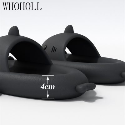 2022 Summer Man Women Shark Slippers Couple s Thick Bottomed Bathing Home Slipper Indoor Household Family 4