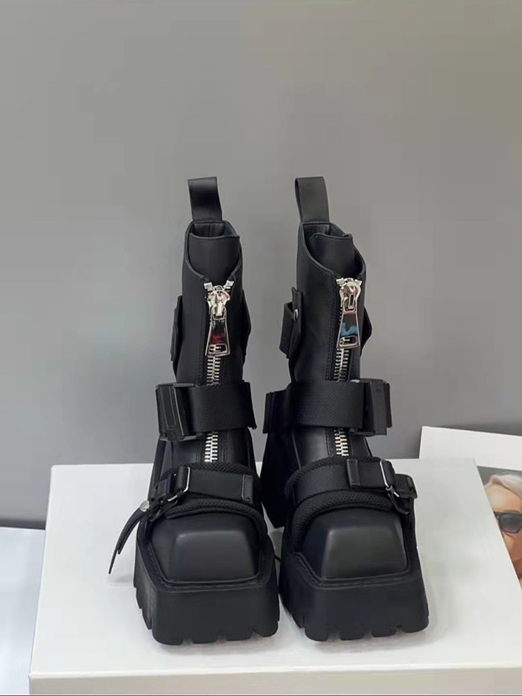 بوت چانکی هل Chunky Heel Station 5 بوت چانکی هل Chunky Heel Station - Image 5