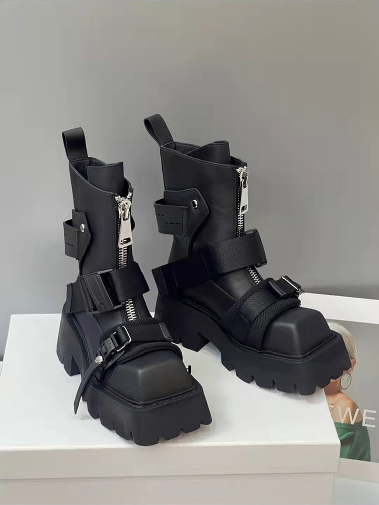 بوت چانکی هل Chunky Heel Station 6 بوت چانکی هل Chunky Heel Station - Image 6