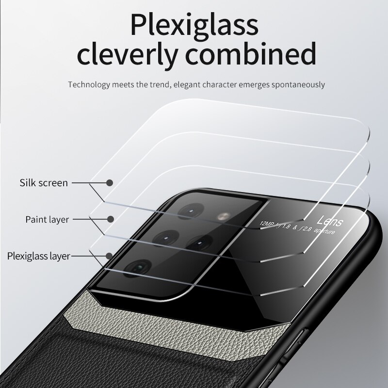 قاب لاکچری چرم و پلکسی گلس Samsung Galaxy 2 قاب لاکچری چرم و پلکسی گلس Samsung Galaxy - Image 2