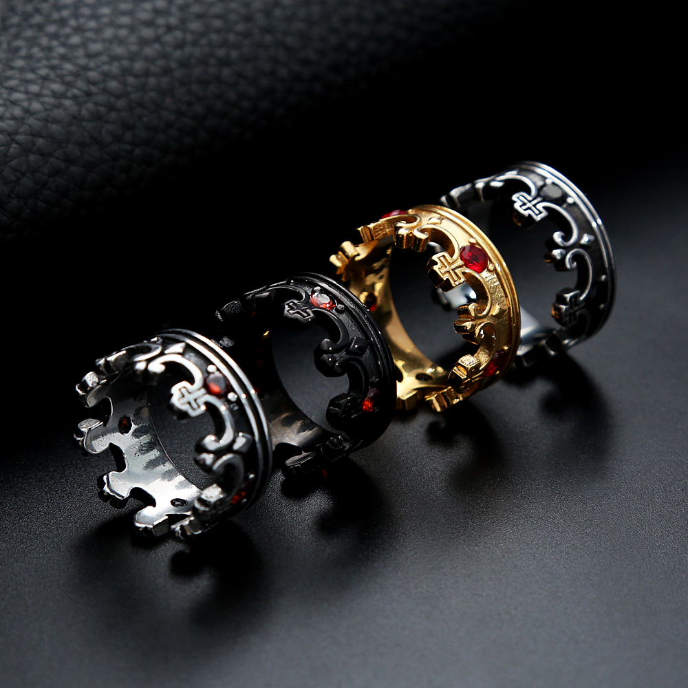 انگشتر تاج نگین دار - Image 2