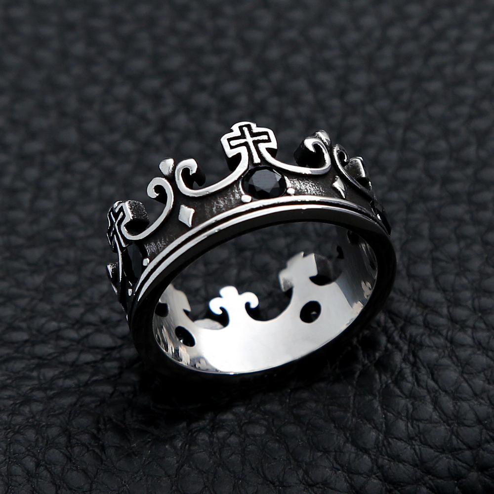 انگشتر تاج نگین دار - Image 3