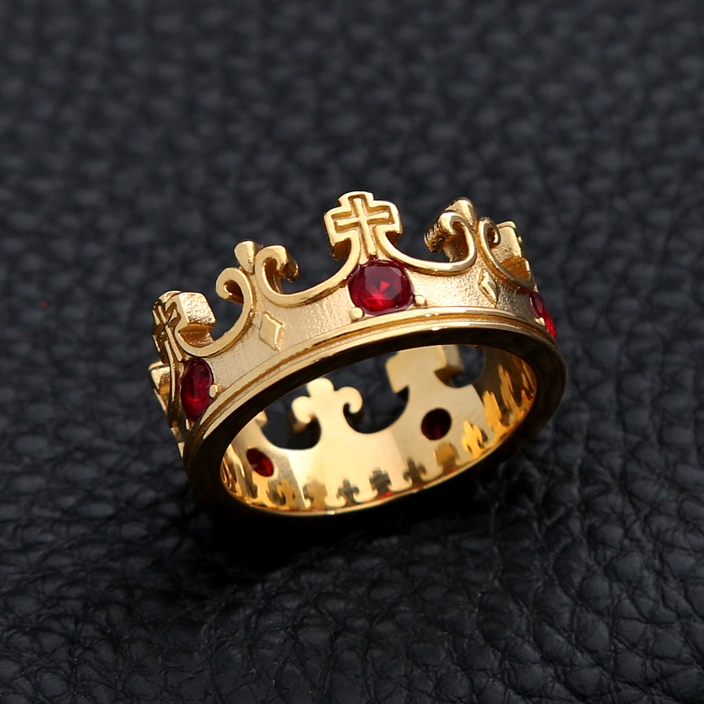 انگشتر تاج نگین دار - Image 4