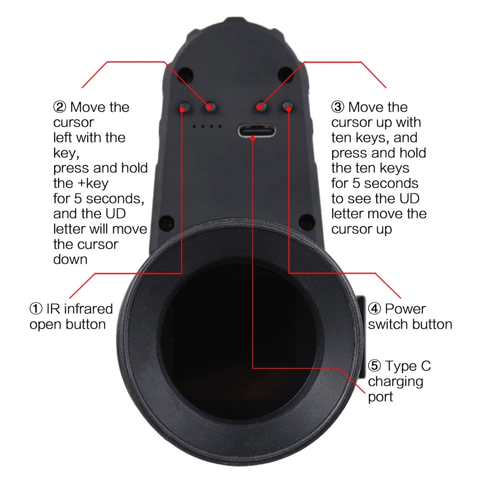 دروبین دید در شب نظامی تاکتیکال تک چشم 850nm 4 دروبین دید در شب نظامی تاکتیکال تک چشم 850nm - Image 4