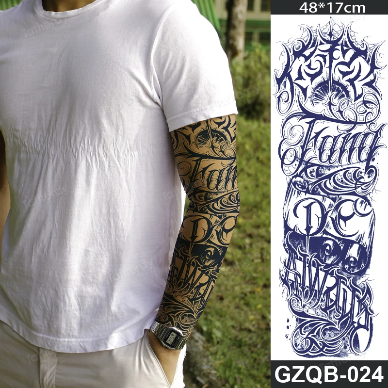 تتو موقت جذبی سایز بزرگ دست و پا گیاهی ضد آب و مواد شوینده 18 kf H5d19ee0bf7554540b644753fe1149503G