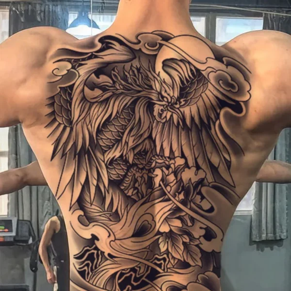 تتو موقت جذبی فول بادی گیاهی ضد آب و مواد شوینده