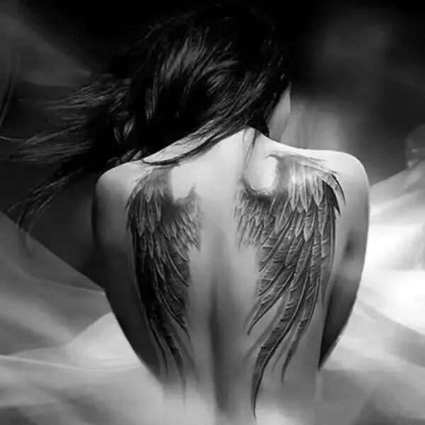 تتو موقت کمر طرح بال آنجل