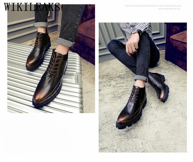 نیم بوت چرم طبیعی nvierno Bottes 9 26