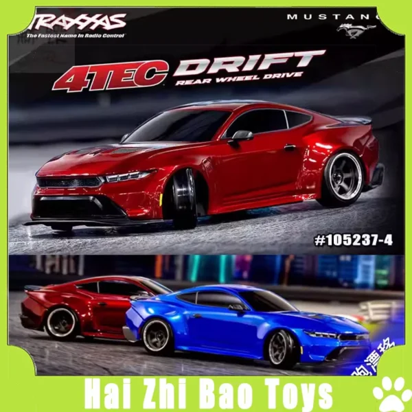 ماشین دریفت حرفه ای سیمولیتور آرسی موستانگ Traxxas 1:10 4-Tec