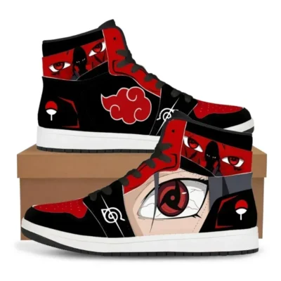 kf S85a6ffefc9c14c639238030f88418dber Naruto Anime Shoes Men Dropshipping Kakashi Itachi Cartoon Cosplay Sneakers One Piece Luffy Ace High Top