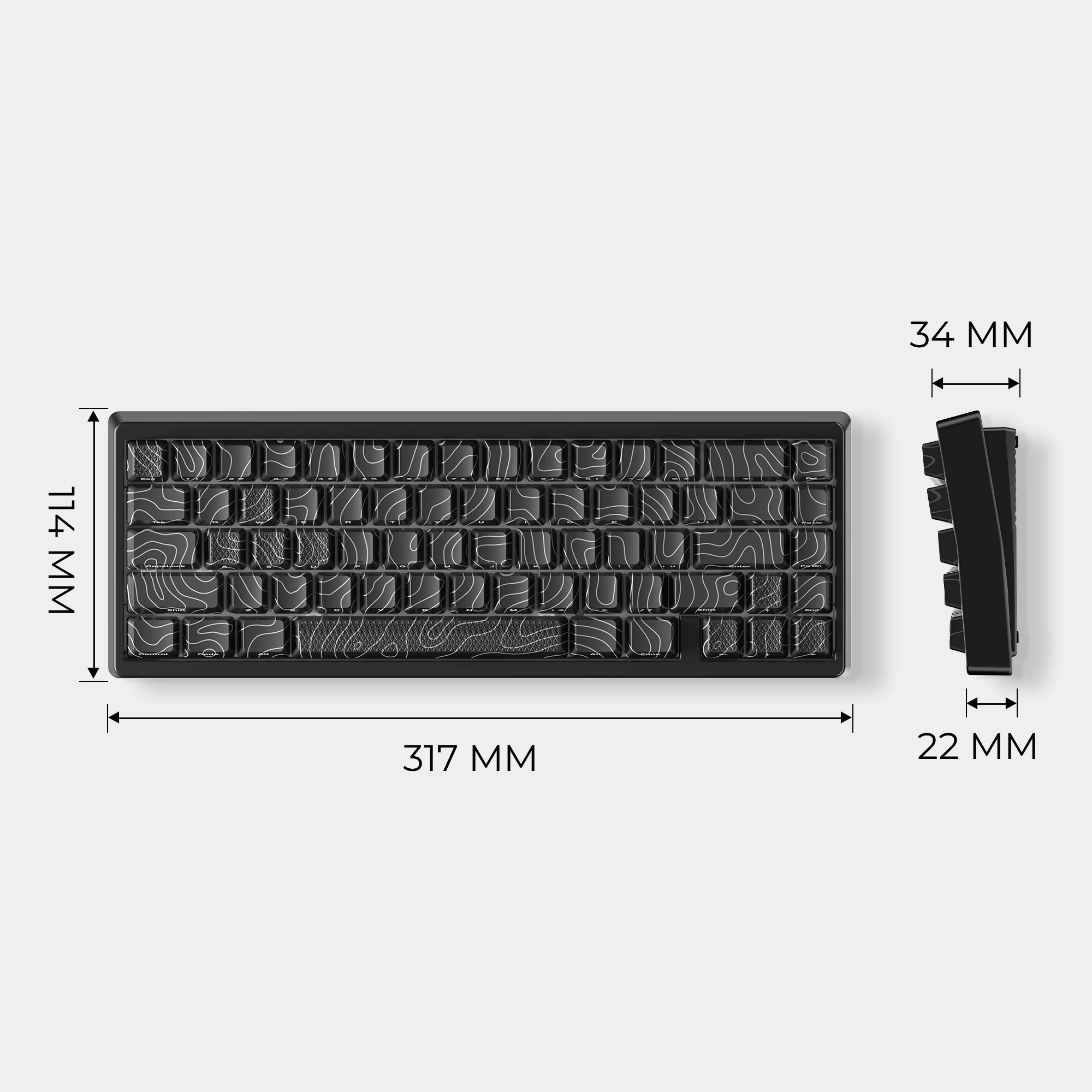 کیبورد توپوگرافی XVX M67 JadeStone Mechanical 14 kf Sd188b0f0d86c4b169b389cc77deb9f4ch