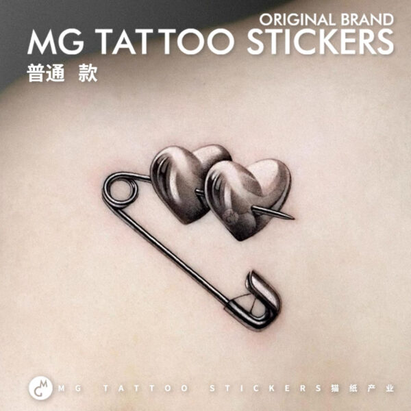 تتو موقت سه بعدی قلبی