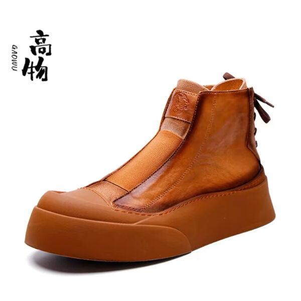 نیم بوت چرم طبیعی GAOWU