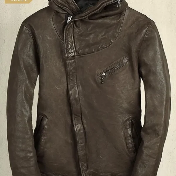 کت چرم طبیعی YYA ANGEL