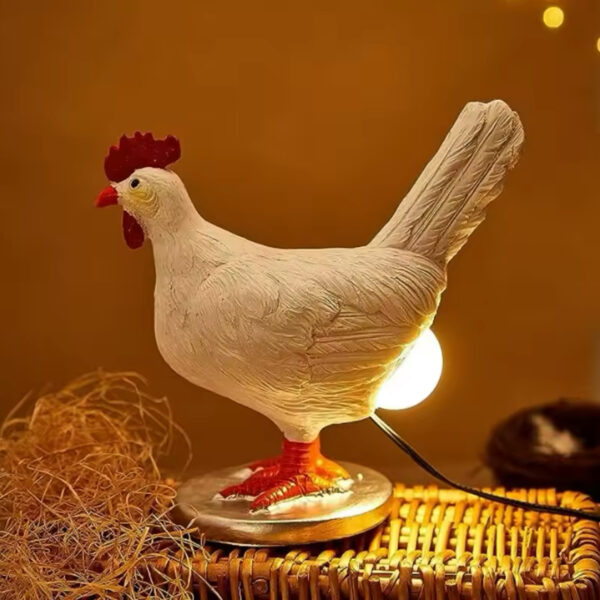 چراغ دکوری مرغ تخم طلا