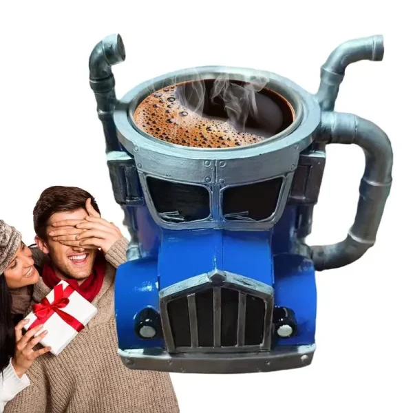 ماگ دستساز طرح تریلی Handcrafted Truck