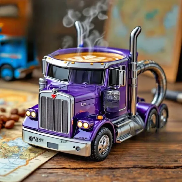 ماگ دستساز طرح تریلی Semi Truck Handcrafted