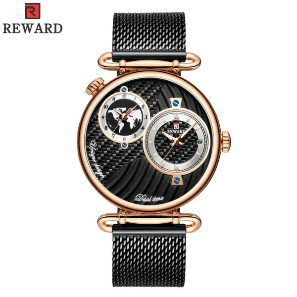 ساعت لاکچری دو زمانه سوئیسی REWARD