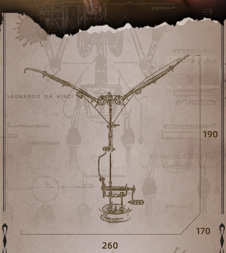 پازل داوینچی فلزی Da Vinci ORNITHOPTER 16 kf Sa7d575a091444ee6b857a069729a2b28h