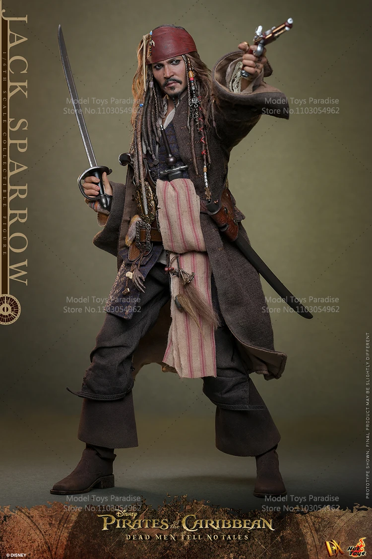 اکشن فیگور جانی دپ HOTTOYS 1/6 Jack Sparrow Pirates 7 kf S2c12470894354e19ba2ab0eee68a3152p