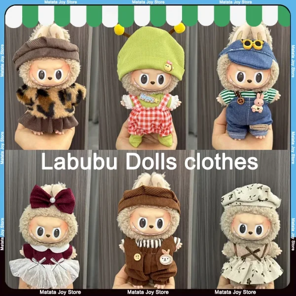 کالکشن لباس عروسک لابوبو ۱۵ سانت Monster Labubu