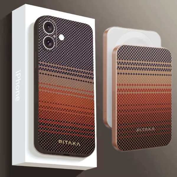 ست لاکچری قاب پاوربانک فیبر کربن اورجینال PITAKA