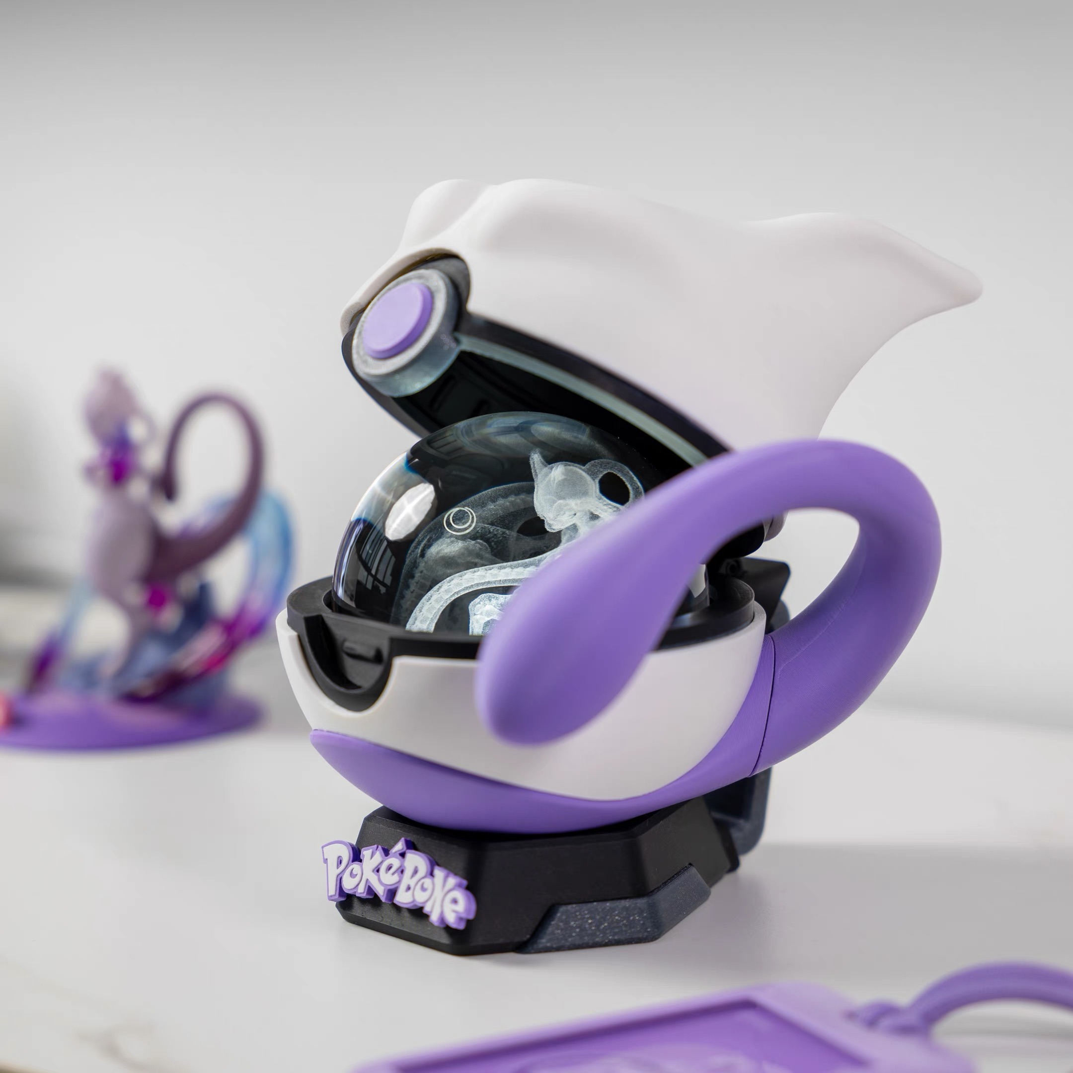 دکوری سه بعدی گوی کریستالی Mewtwo Pokemon - Image 3