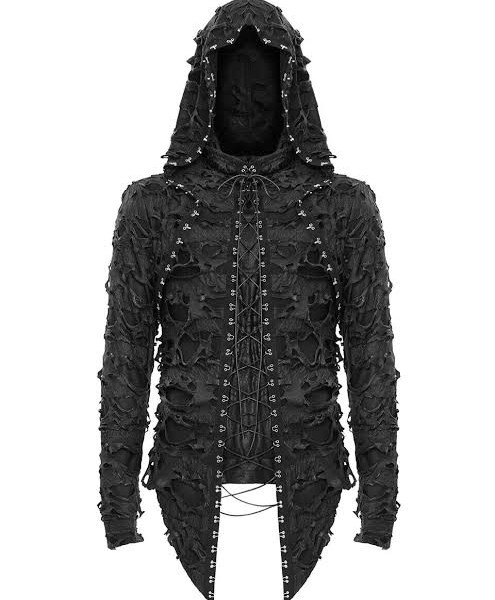 هودی کاستوم دارک گوتیک Rivet holes