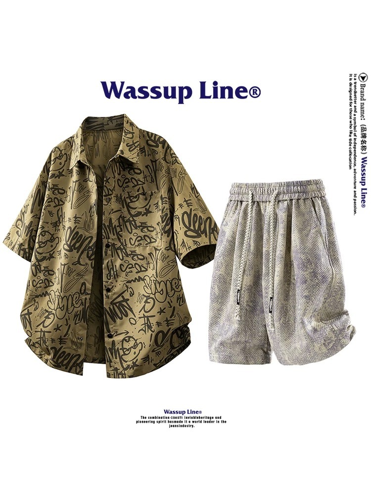ست پیراهن و شلوارک Wasupline 2 ست پیراهن و شلوارک Wasupline - Image 2