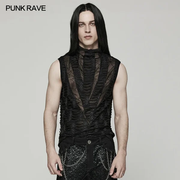 آستین حلقه گاتیک مش PUNK RAVE Asymmetric