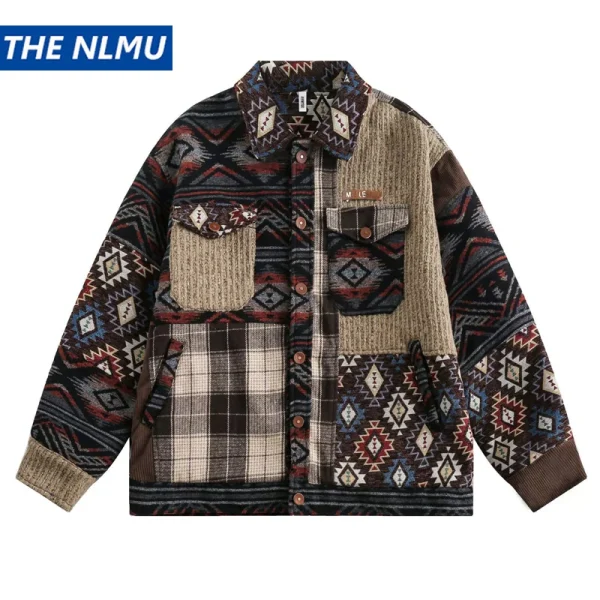 کالکشن ژاکت اورشرت تکه دوزی وینتیج