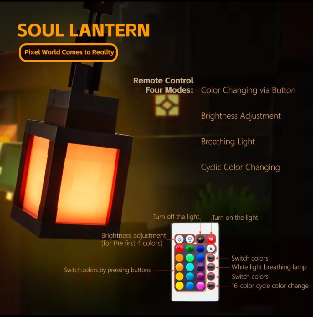 آویز دیواری ال ای دی ماین کرافت 3 آویز دیواری ال ای دی ماین کرافت - Image 3