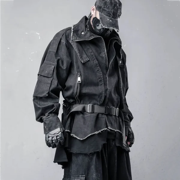 کت جین کارکو پانک دو لایه Techwear