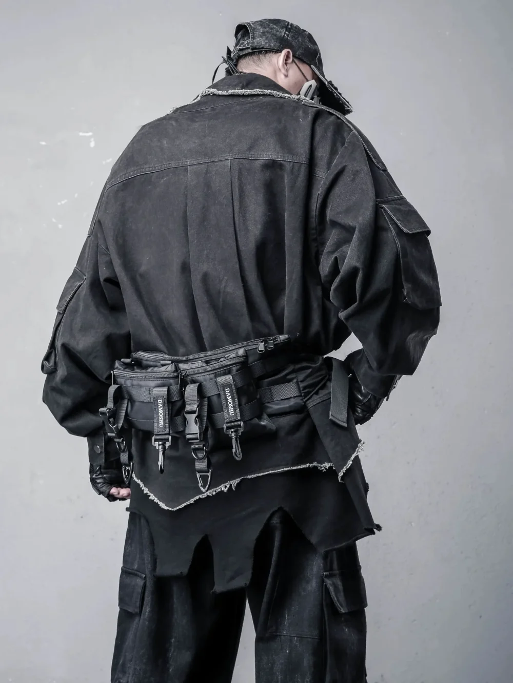 کت جین کارکو پانک دو لایه Techwear - Image 3