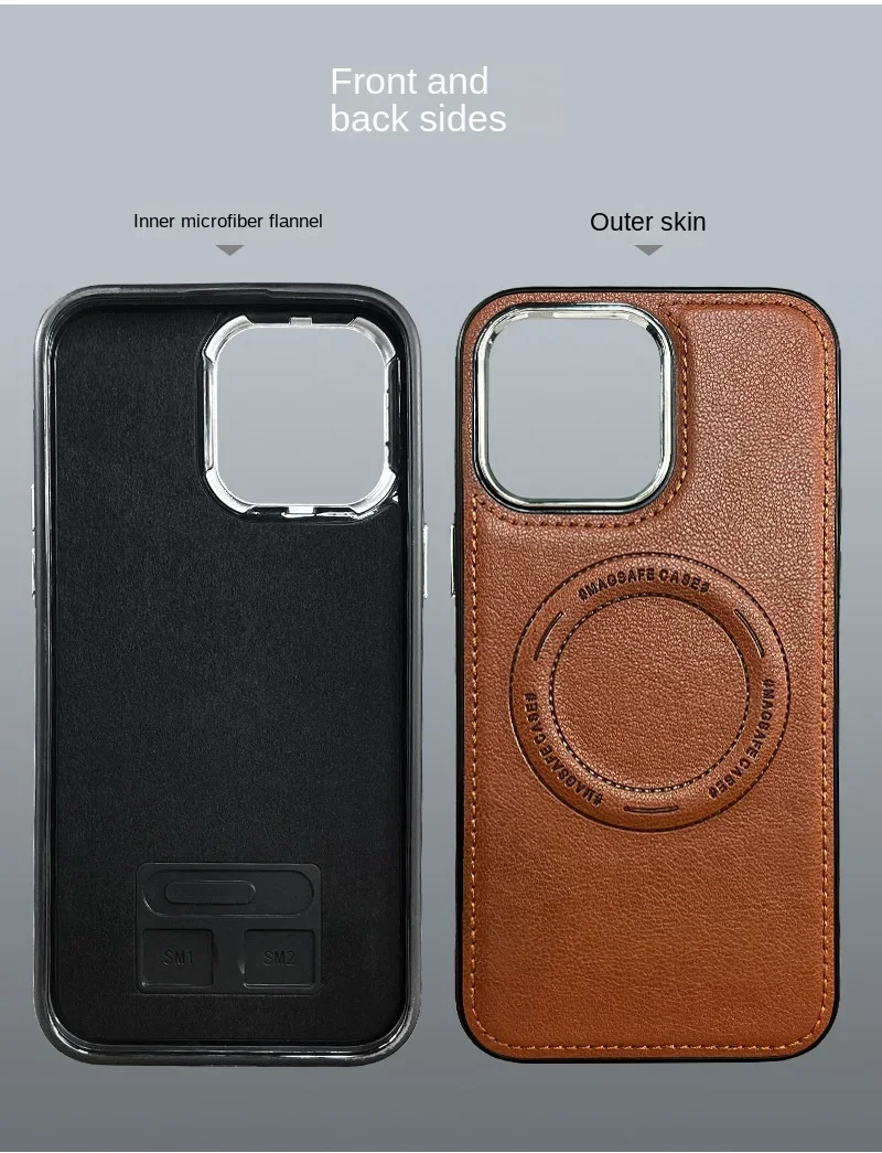 قاب آیفون چرمی مگ سیف هولدر سیمکارت 9 kf Sd375de32a50a40be839815759dda6a28r