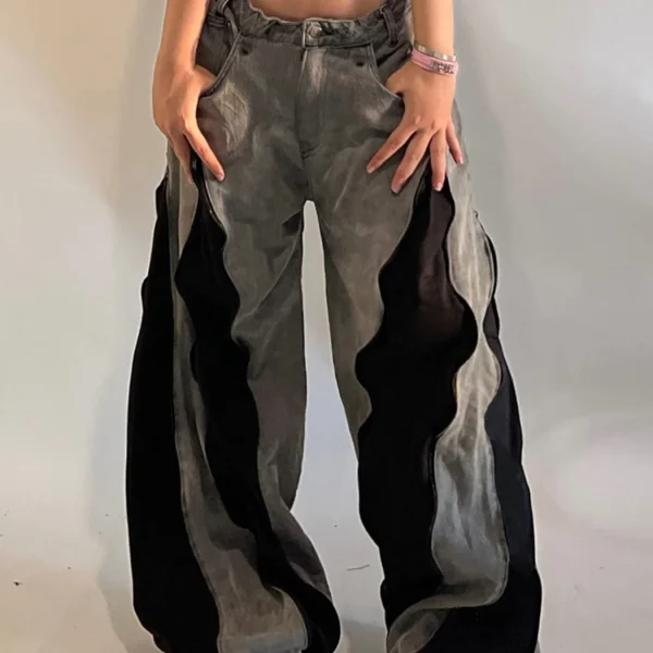 شلوار جین دخترانه زیپر بگی