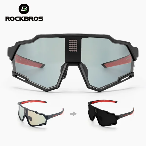 عینک اسپورت هوشمند ROCKBROS Polarized & Photochromic