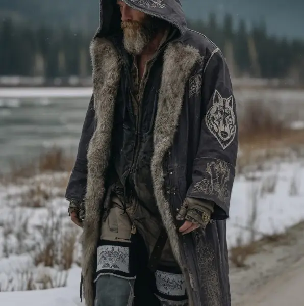 کالکشن هودی طرحدار بلند وایکینگ