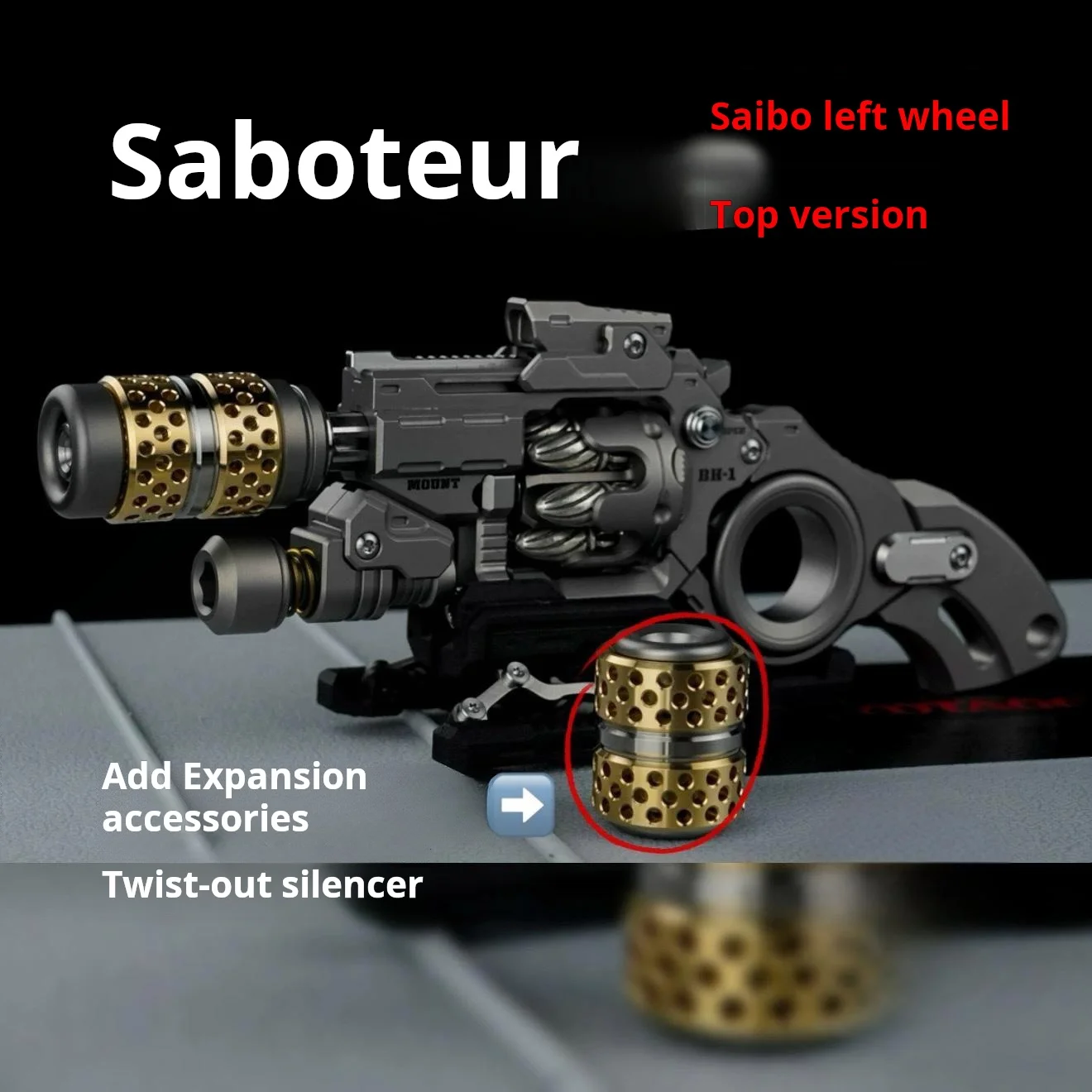 فیجت ضد استرس گان فلزی EDC Sliders Armor Spinning 6 kf S00749915e44943b3832c48e58b40df4b9