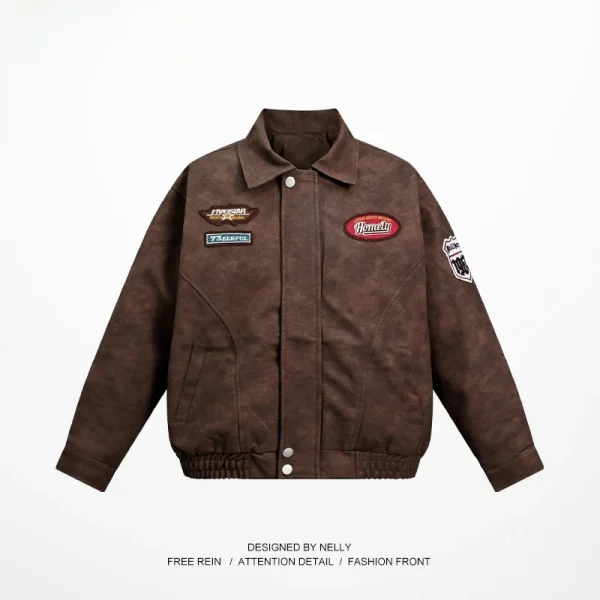 کت چرم موتور سواری American Retro